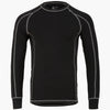 Bamboo Base Layer Long Sleeve Shirt, Mens, Black, 2XL